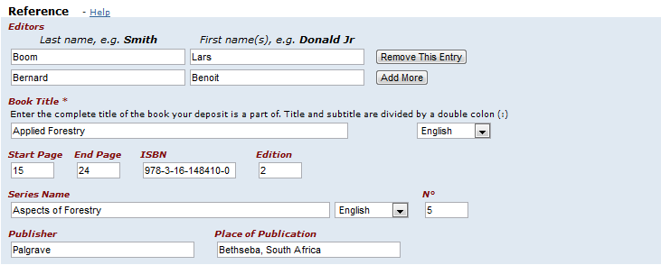 Reference to a book